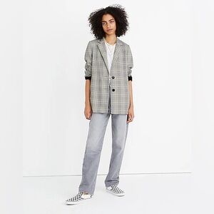Madewell Dorset Oversized Blazer Cosley Plaid - Small